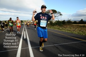 The Traveling Dan # 18 – Charity Running Through 50 States and 7 Continents